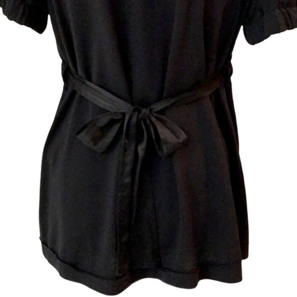 MARC JACOBS Black V-Neck Short Sleeve Blouse - Picture 7 of 9